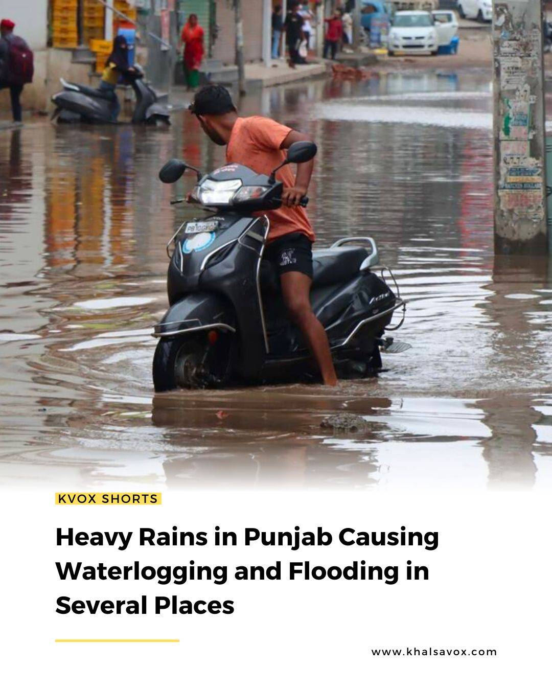 Shorts Heavy Rains In Punjab Causing Waterlogging And Flooding In