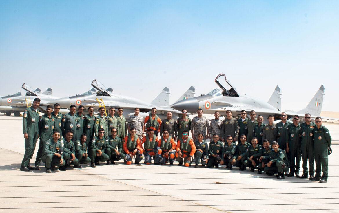IAF touchdown at Egyptian Air Force Base for Exercise Bright Star-23